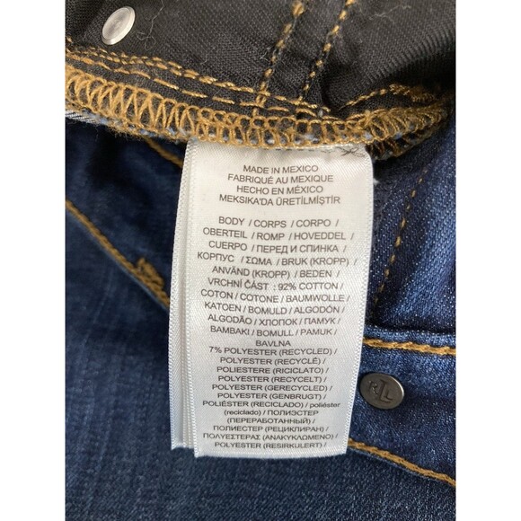 Ralph Lauren Black Label Jeans Women’s 4x30 Blue Denim Mid Rise Straight Leg - Picture 7 of 11